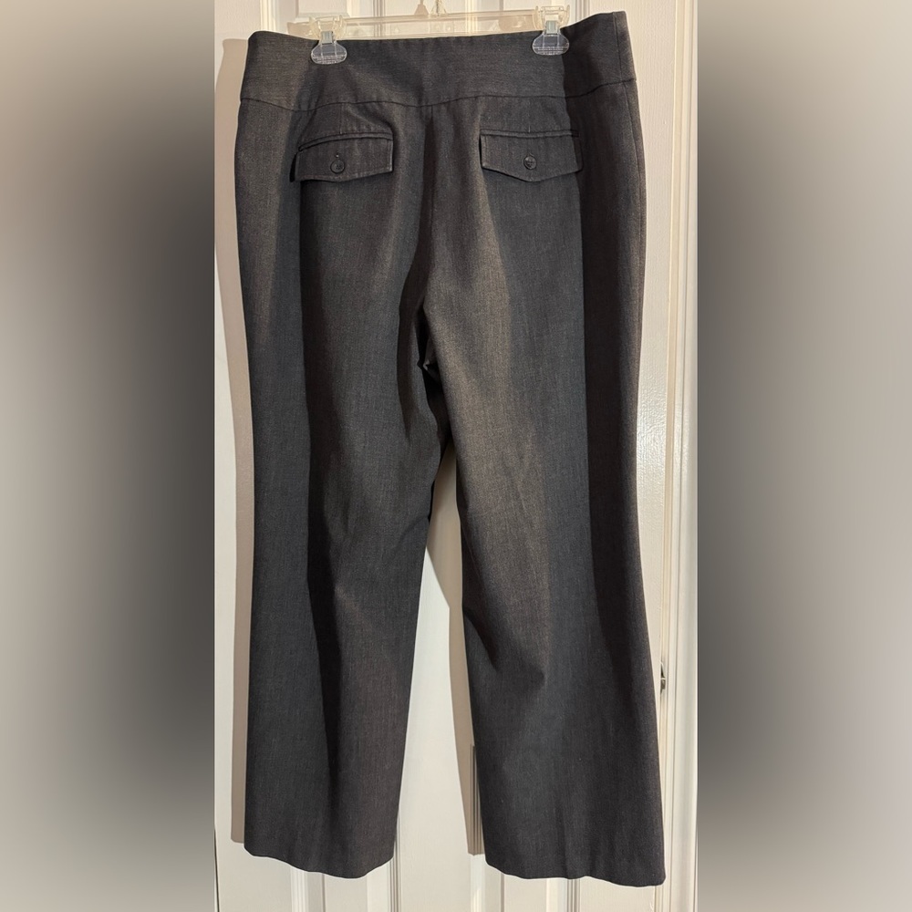 Style & Co. Gray High Rise Wide Leg Stretch Dress Pants Size 16 - Picture 3 of 11